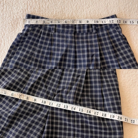 Vintage Jeremy Scott for Braemar Petites Plaid Pleated Shorts - Picture 9 of 12